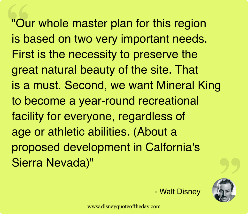 Quote by Walt Disney, "Our whole master plan for..."