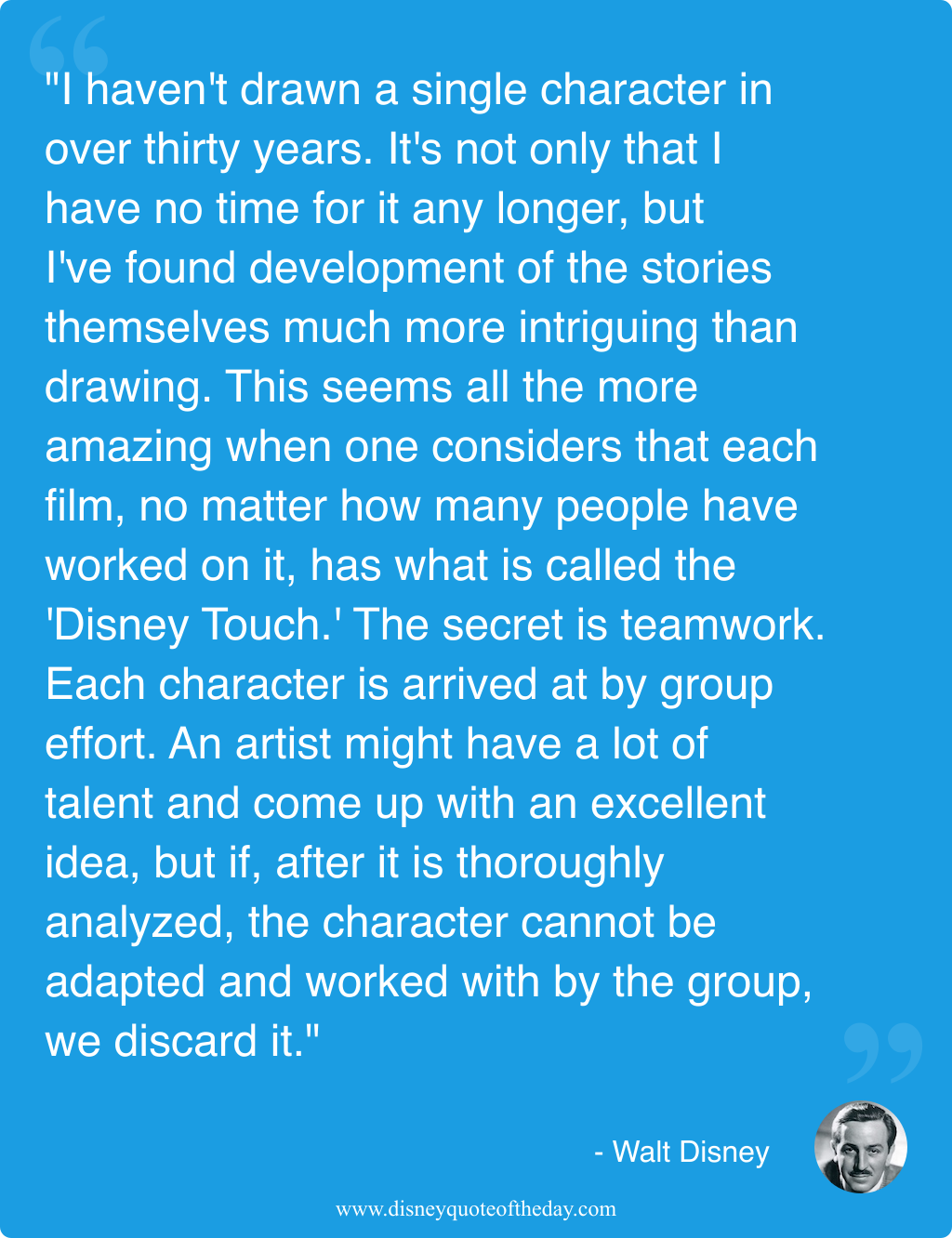 Quote by Walt Disney, "I haven't drawn a single..."