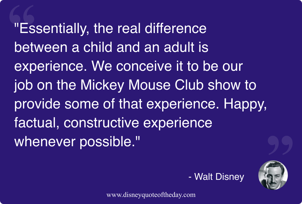 Quote by Walt Disney, "Essentially the real difference between..."