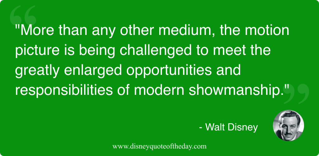 Quote by Walt Disney, "More than any other medium..."